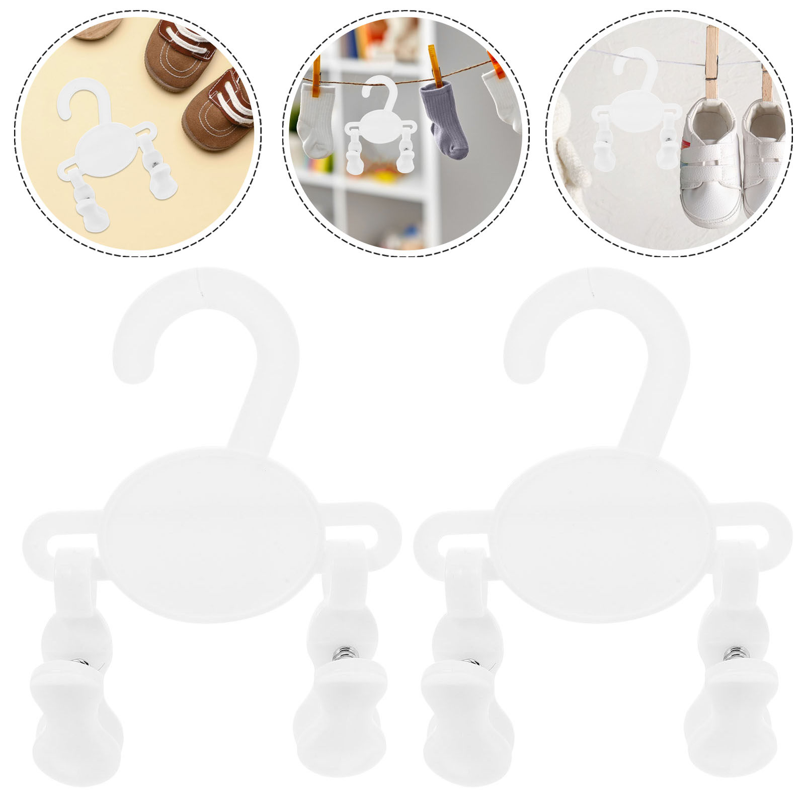 Baby Nursery Hangers - 10Pcs Children Shoe Hook Versatile Plastic