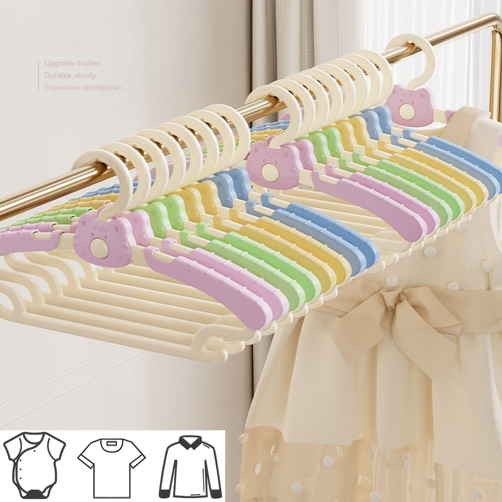 Baby Nursery Hangers - 10Pcs Extendable Baby Nursery Closet Hanger