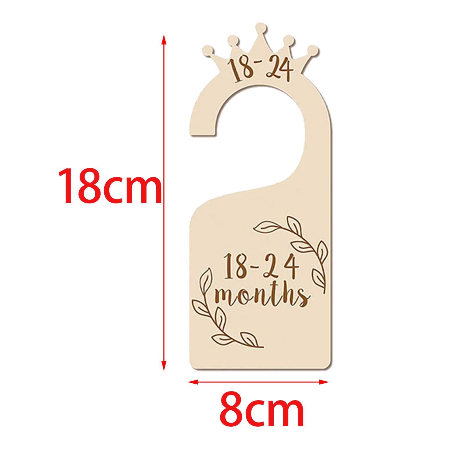 Baby Nursery Hangers - Baby Closet Dividers Wooden Wardrobe Organizer