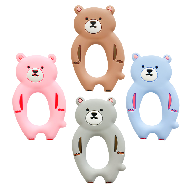 Baby Nursery Hospital - 1pcs Silicone Bear Teether Rodent Baby