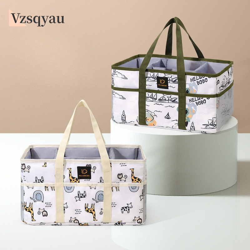 Baby Nursery Fabric - Baby Diaper Ball Bag Organizer Portable