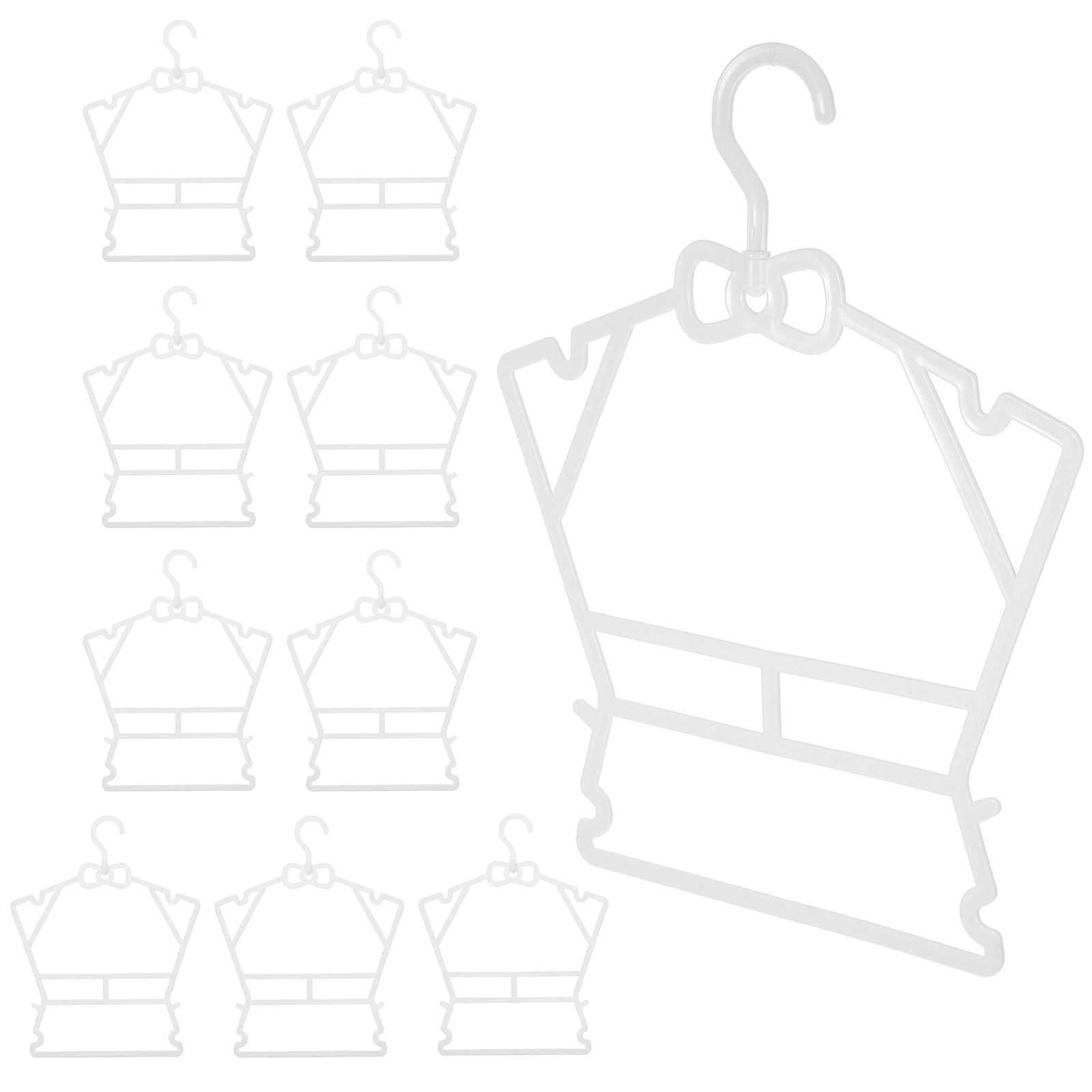 Baby Nursery Hangers - 10Pcs Plastic Baby Hangers for Closet