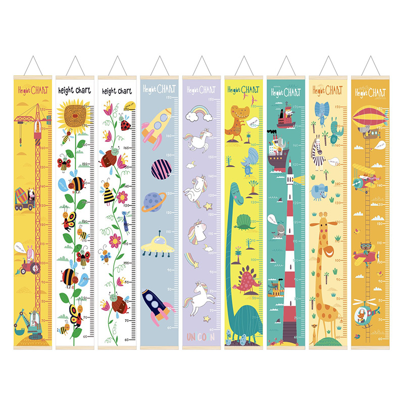 Baby Nursery Fabric - 60-180CM Baby Height Growth Chart Ruler