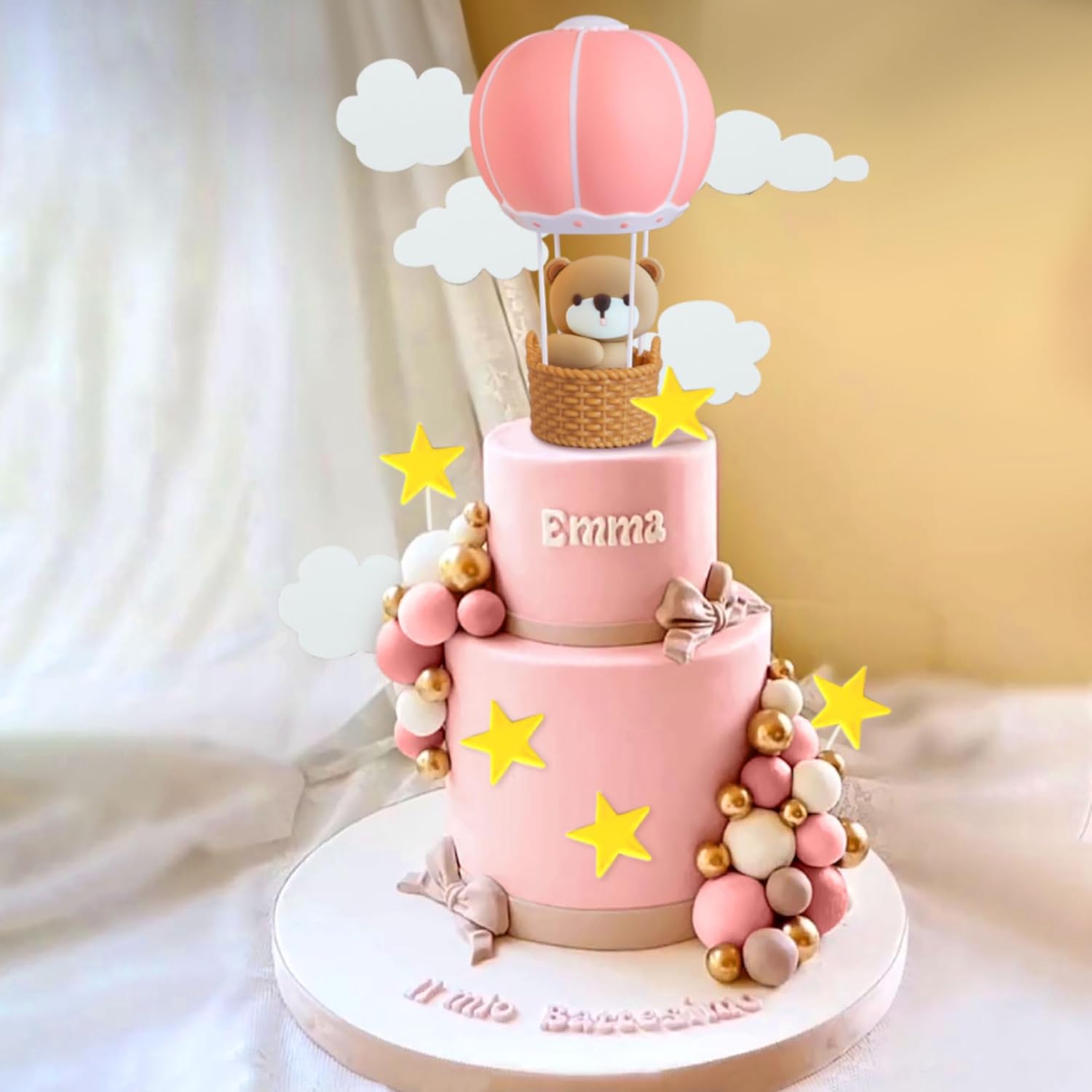LaVenty Blue Pink Bear Cake De - огляд і ціна Baby Nursery Hot Air Balloon