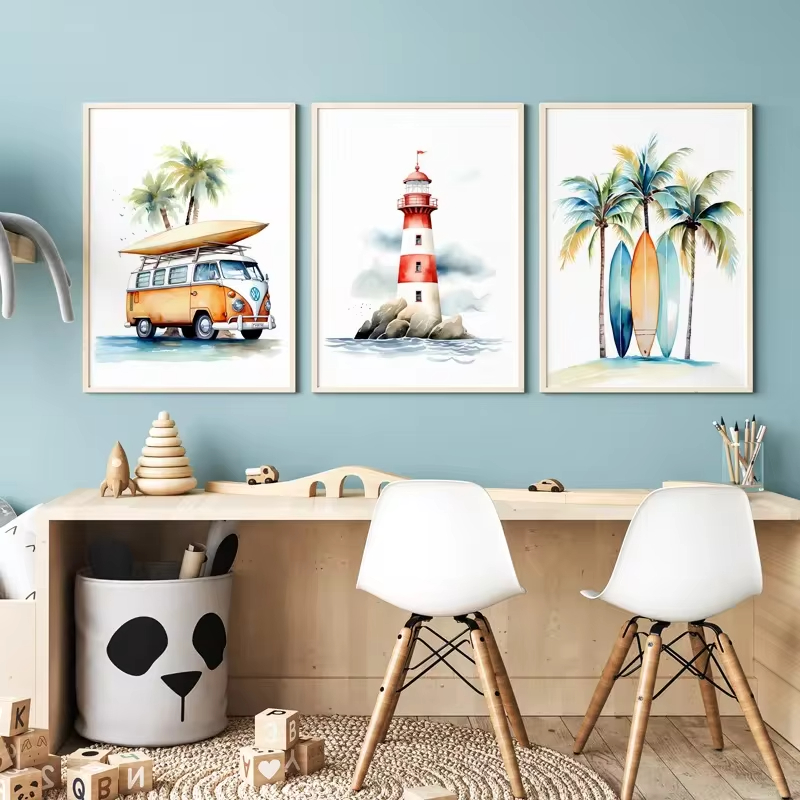 Surf Ocean Themed Nursery Beac - огляд і ціна Baby Nursery Ocean