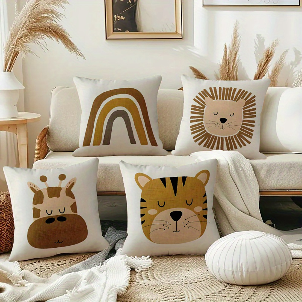 1pc Boho Safari Animal Kids Th - огляд і ціна Baby Nursery Cushion