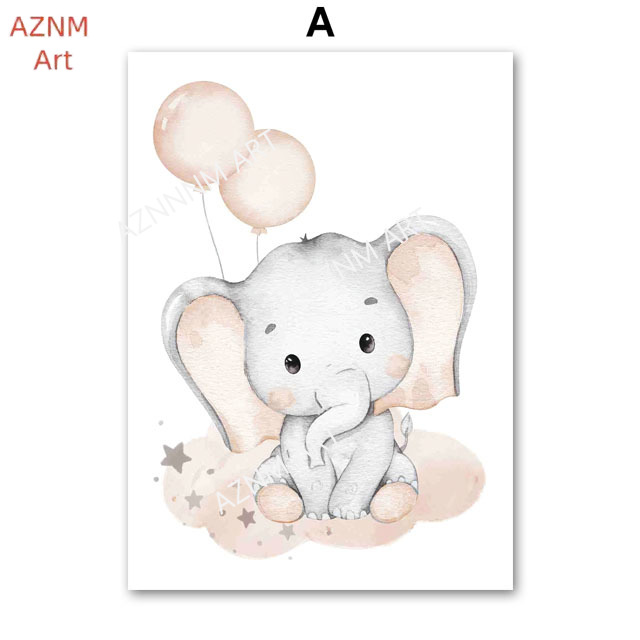Elephant Balloon Rainbow Moon  - огляд і ціна Baby Nursery Room