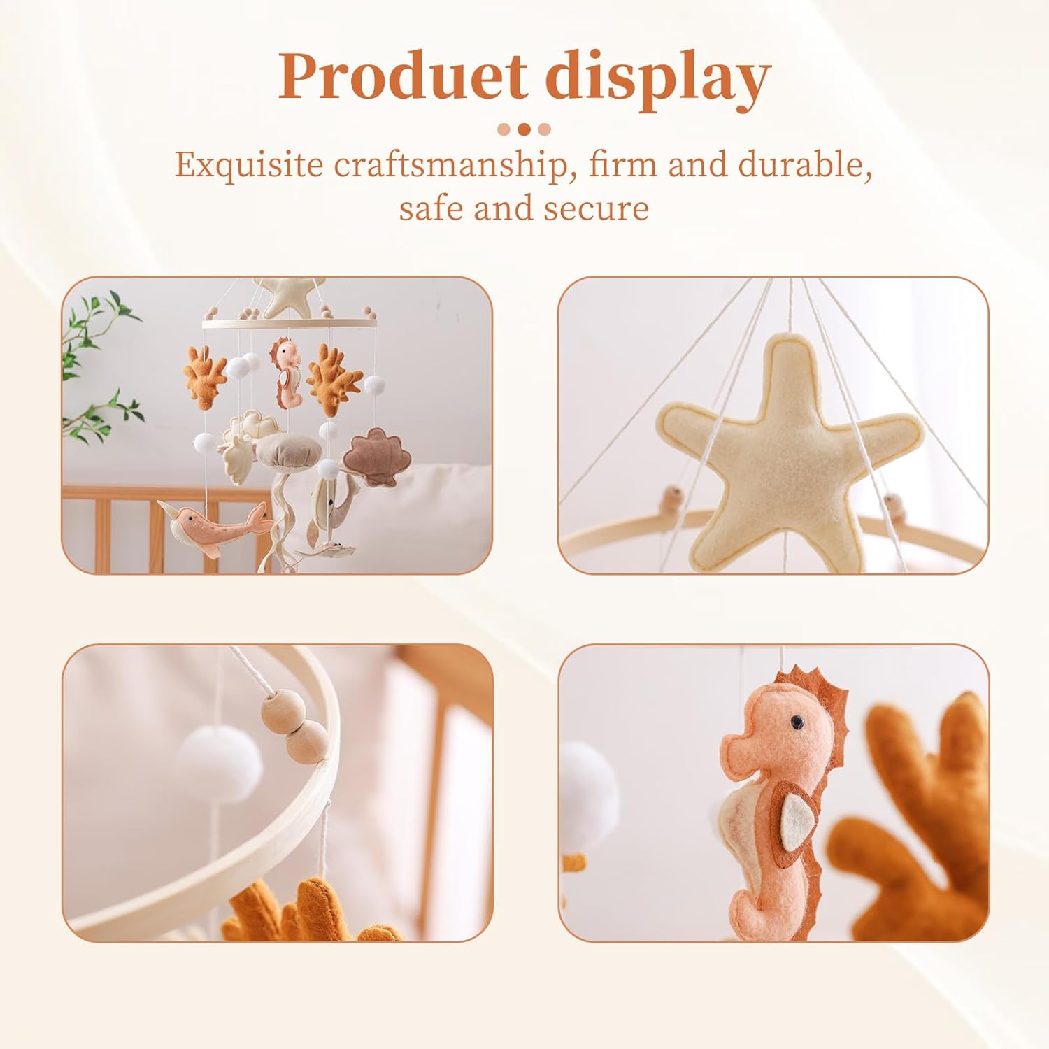Wooden Crib Mobile Baby Bed Be - огляд і ціна Crib Mobile Musical