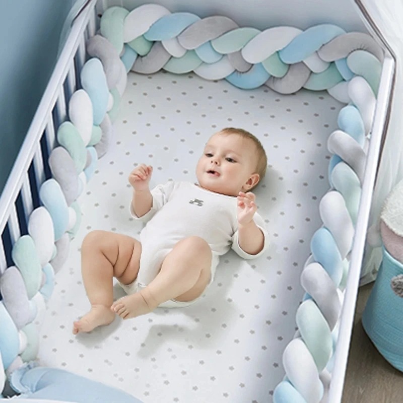 1M/2M/3.6M Baby Crib Protector - огляд і ціна Baby Nursery Cushion