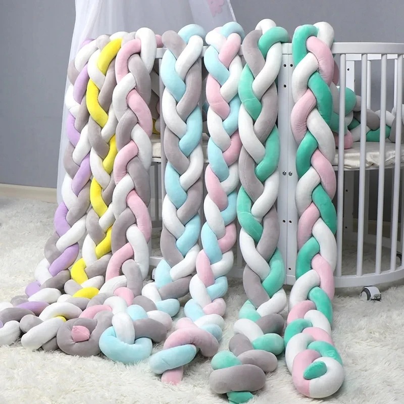 1M/2M/3.6M Baby Crib Protector - огляд і ціна Baby Nursery Cushion