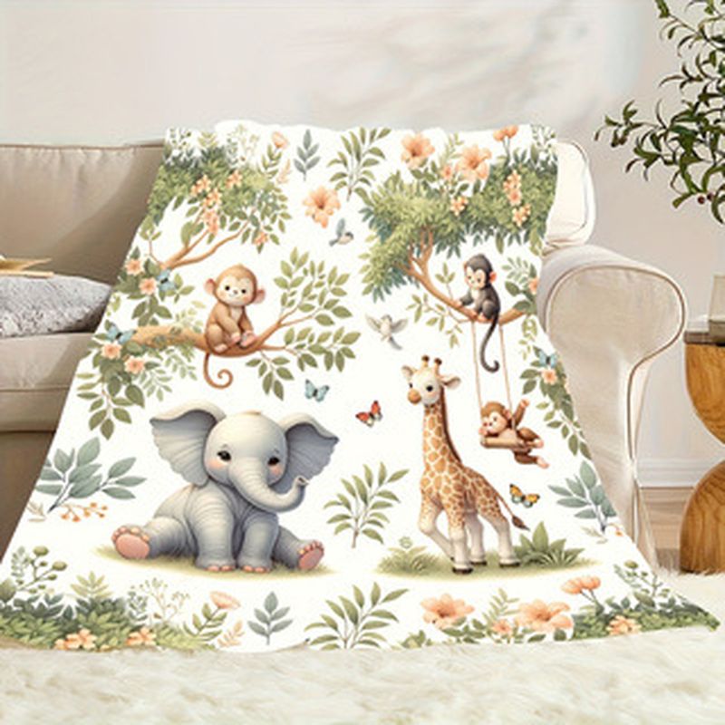 VIKAMA Watercolor Jungle Anima - огляд і ціна Baby Nursery Fabric
