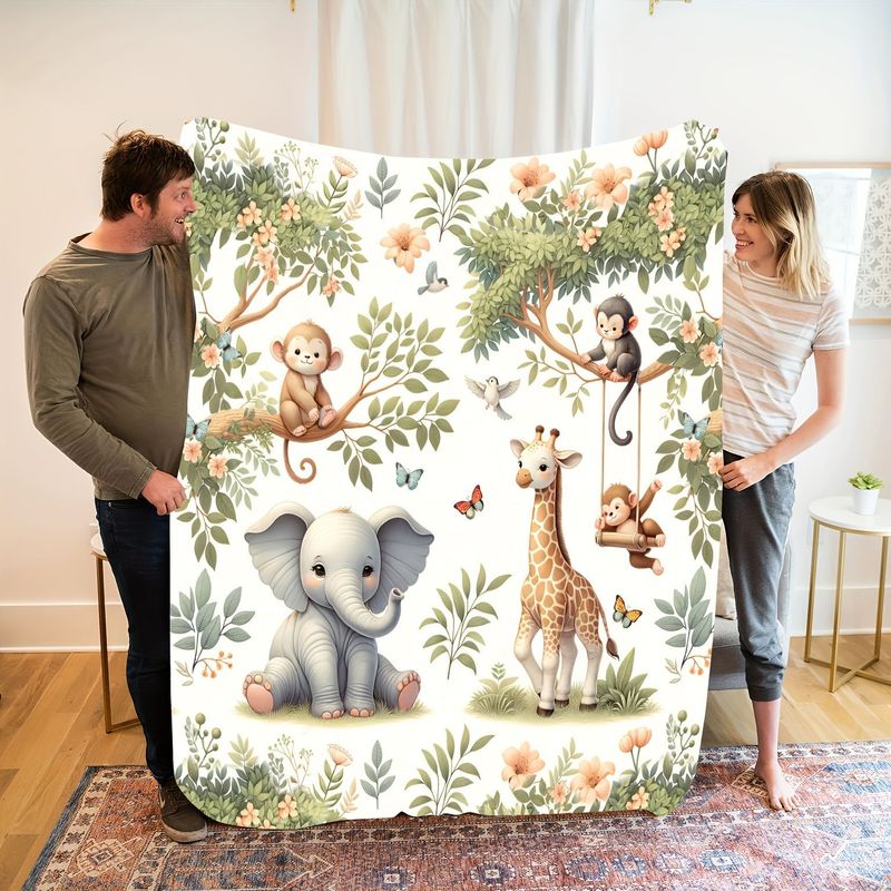 VIKAMA Watercolor Jungle Anima - огляд і ціна Baby Nursery Fabric