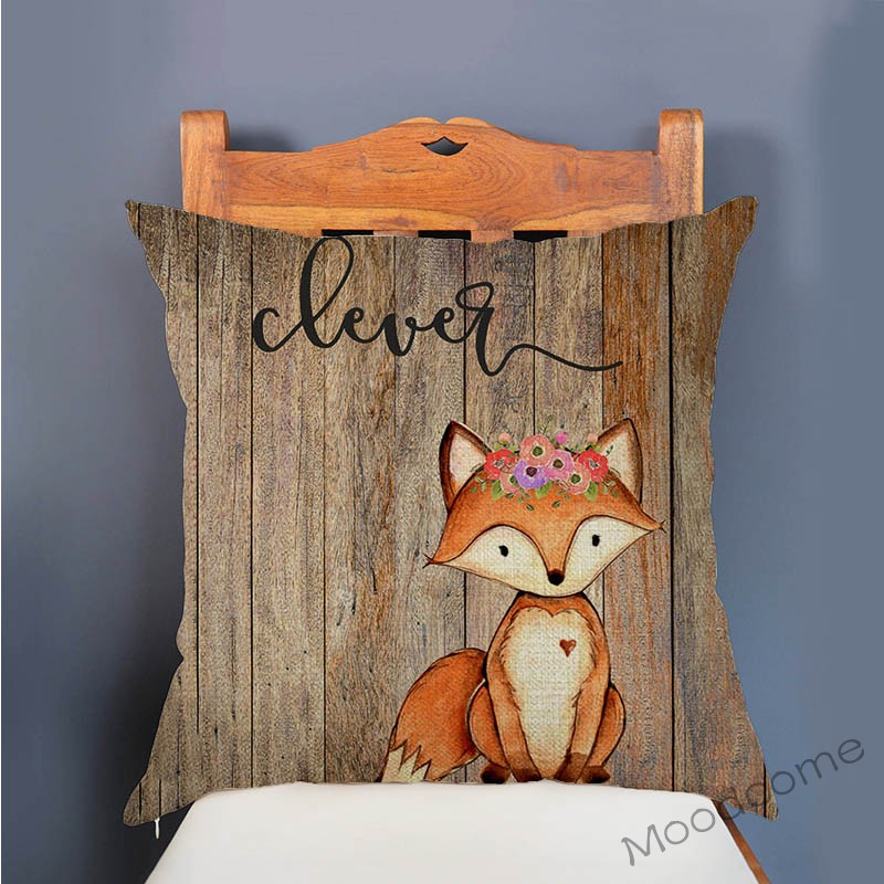 Cute Woodland Animals Wood Tex - огляд і ціна Baby Nursery Cushion