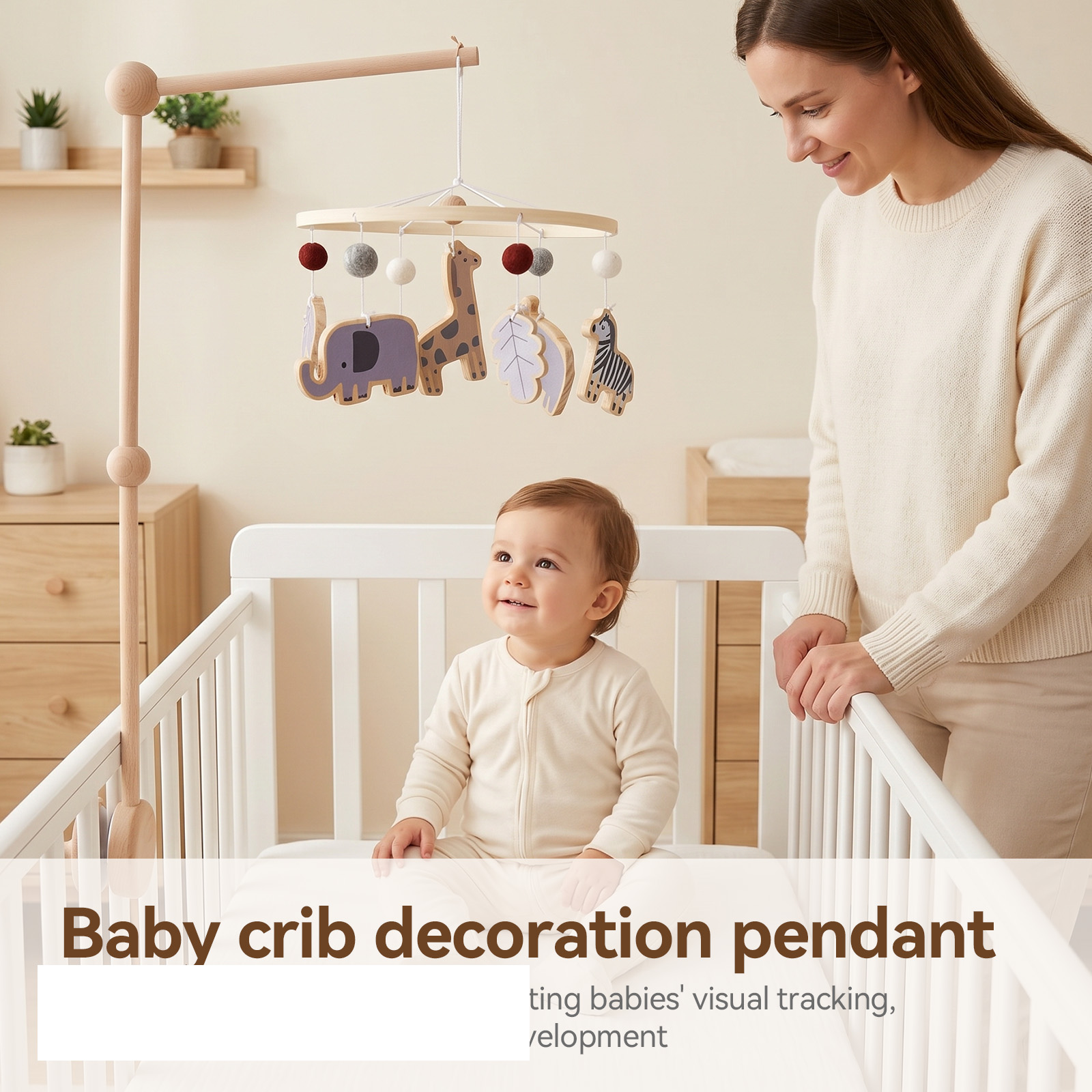 Wooden Forest Baby Bed Bell An - огляд і ціна Crib Mobile Musical