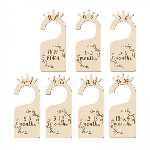 Baby Closet Dividers Wooden Wa - огляд і ціна Baby Nursery Hangers