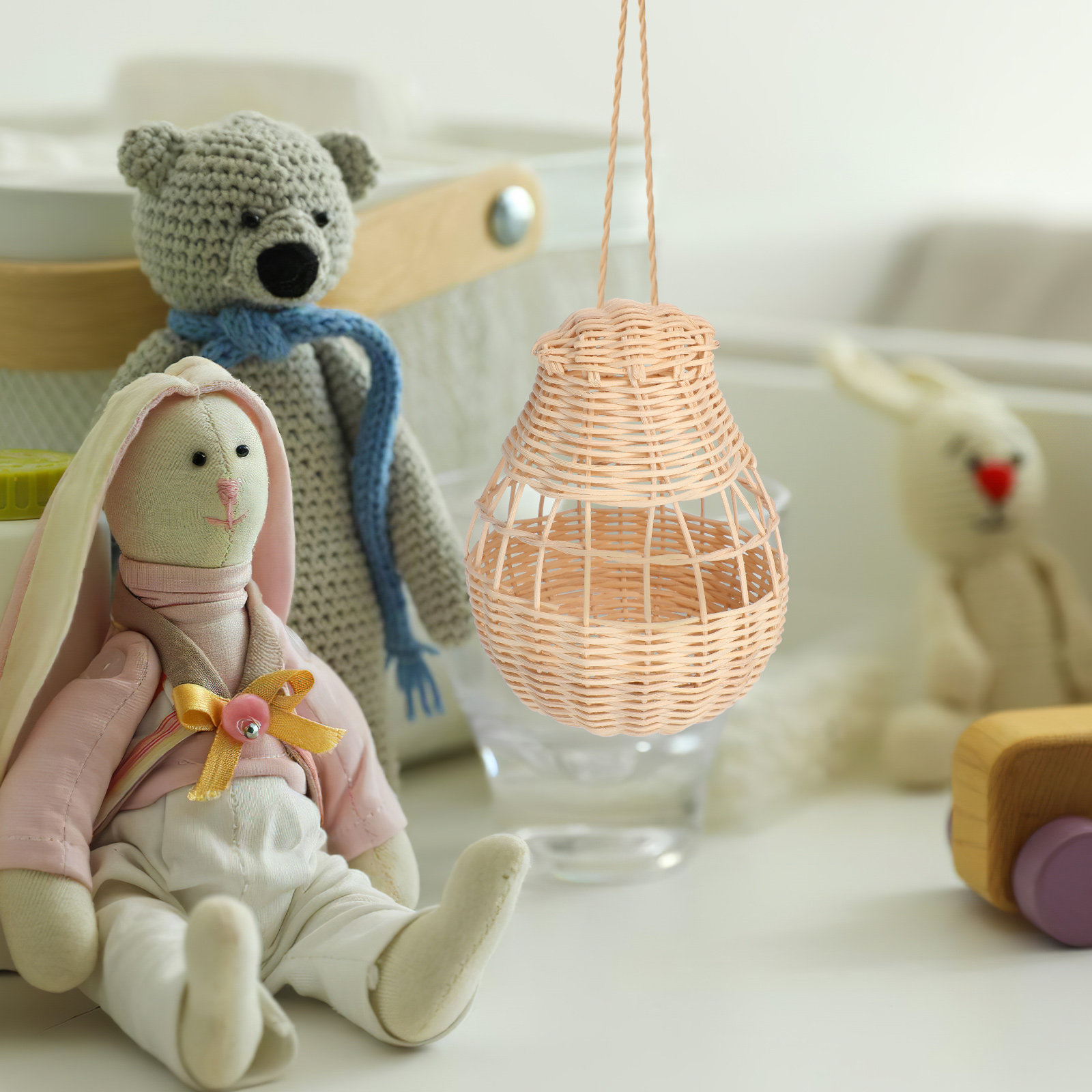 Hand-Woven Rattan Hot Air Ball - огляд і ціна Baby Nursery Hot Air Balloon