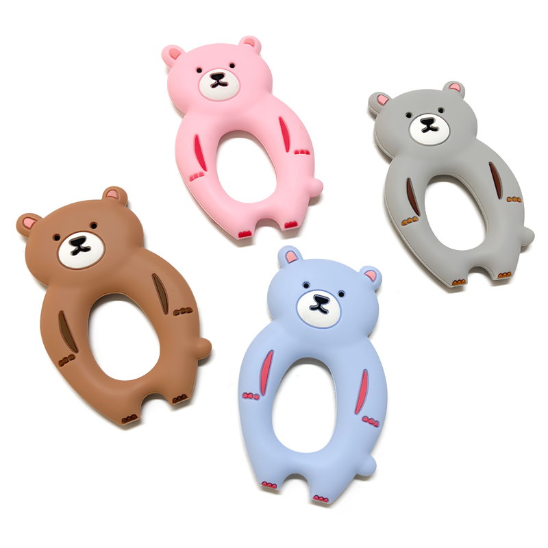 1pcs Silicone Bear Teether Rod - огляд і ціна Baby Nursery Hospital
