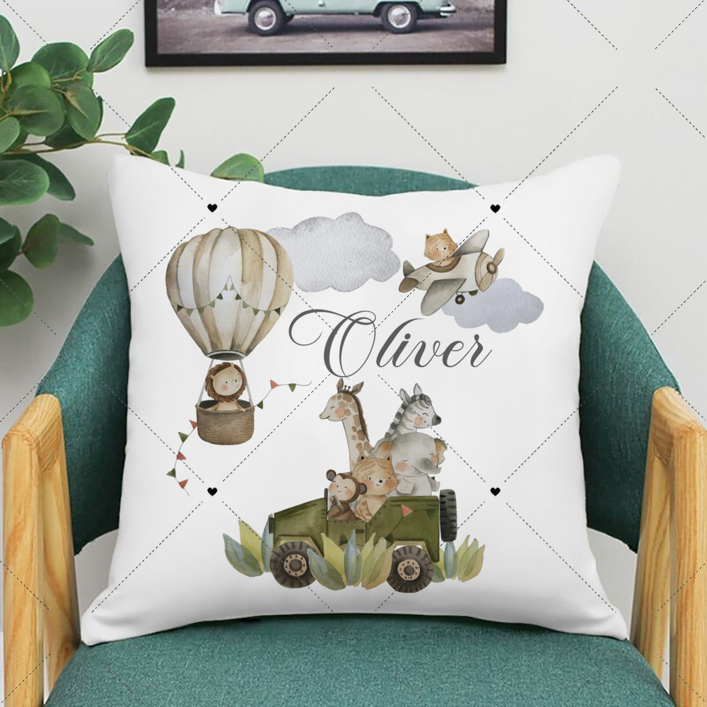 Personalised Woodland Animal P - огляд і ціна Baby Nursery Cushion