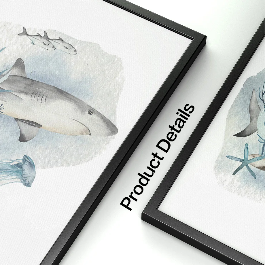 Posters And Prints Whale Fish  - огляд і ціна Baby Nursery Ocean