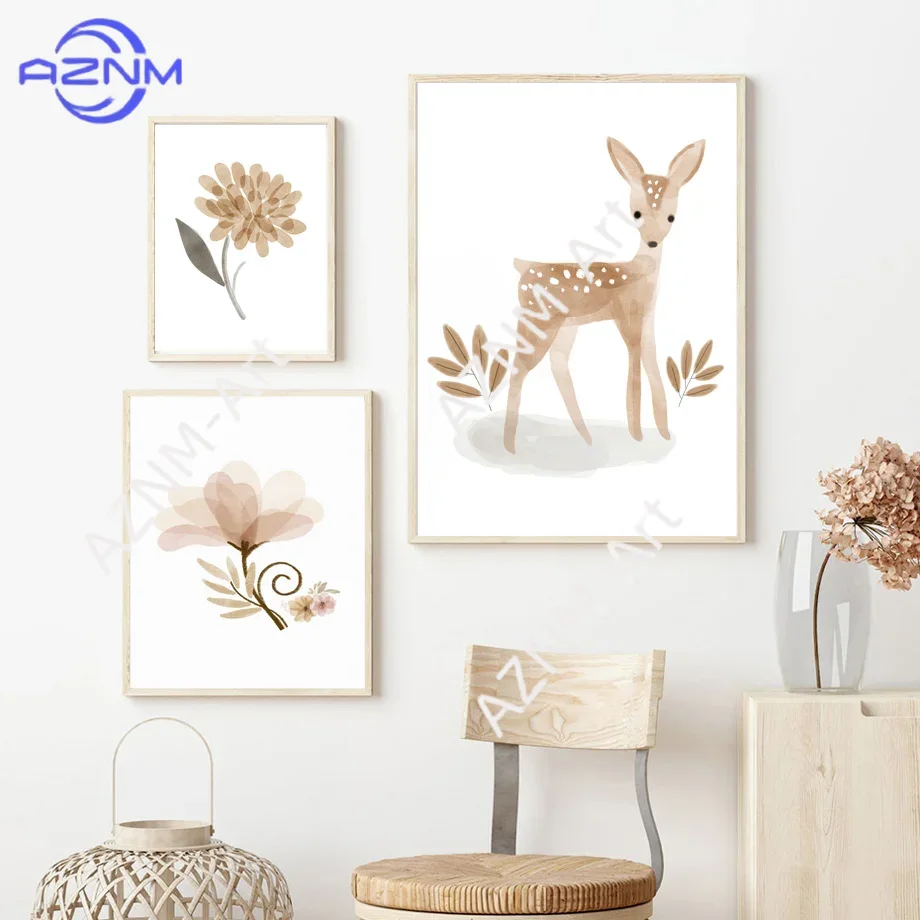 Boho Nursery Wall Art Canvas - - огляд і ціна Baby Nursery Room