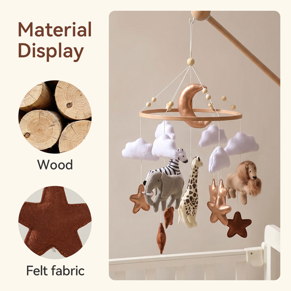 Wooden Bed Bell Baby Crib Mobi - огляд і ціна Crib Mobile Musical