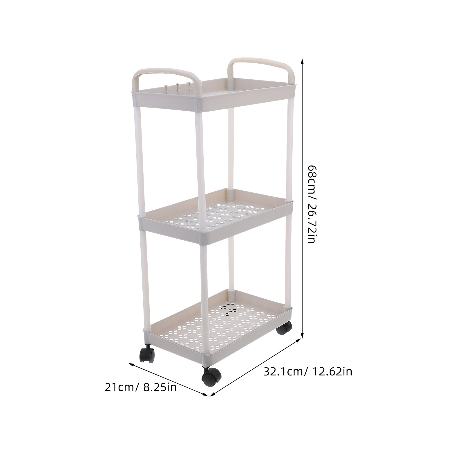 3 Tier Plastic Storage Cart Ro - огляд і ціна Baby Nursery Cart