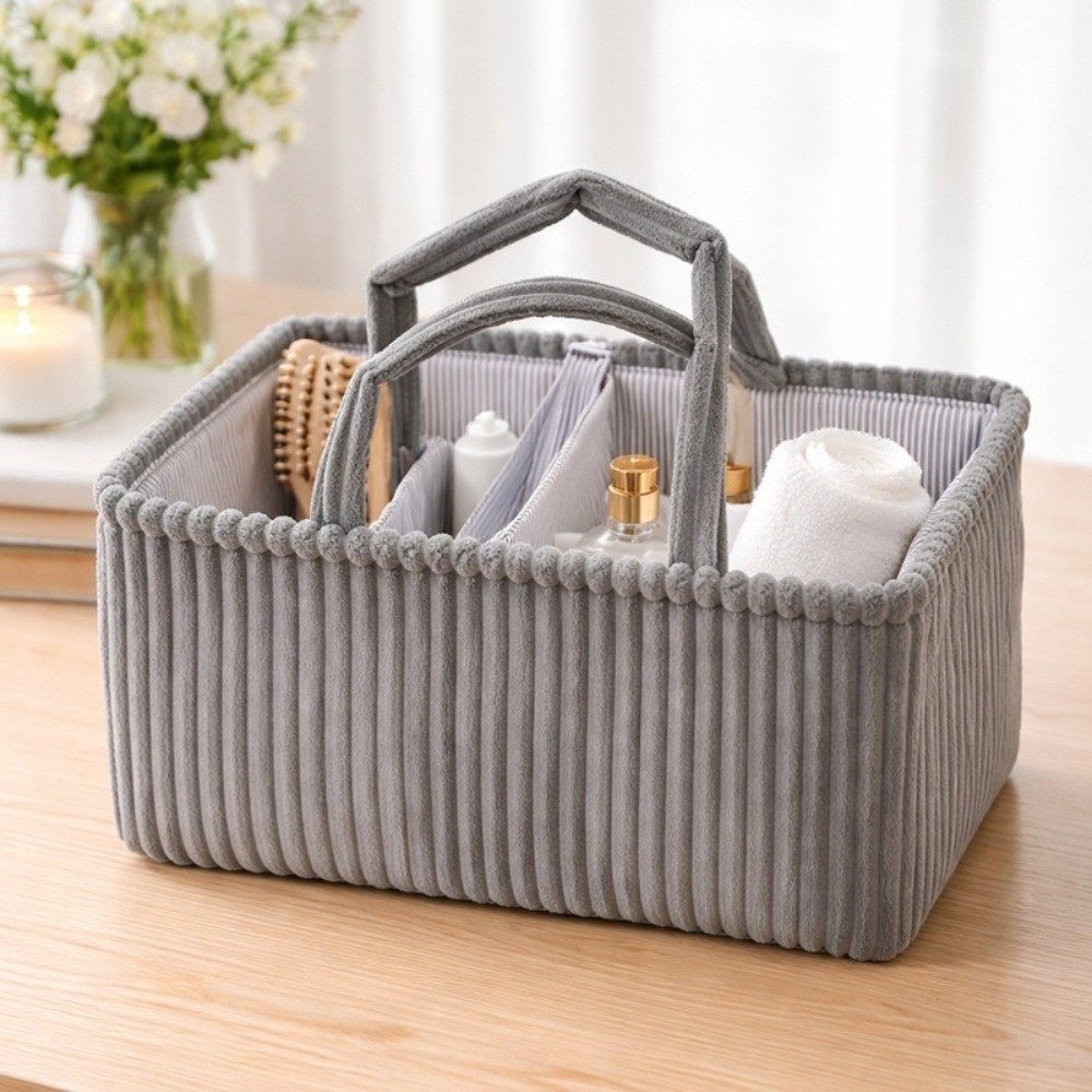Corduroy Baby Diaper Caddy Org - огляд і ціна Baby Nursery Fabric