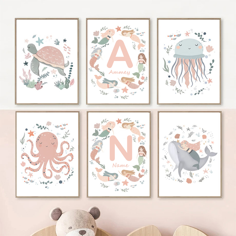 Ocean Whale Sea Turtle Mermaid - огляд і ціна Baby Nursery Ocean