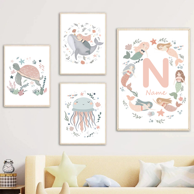 Ocean Whale Sea Turtle Mermaid - огляд і ціна Baby Nursery Ocean