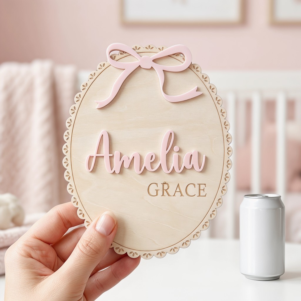 1Pc Custom Bow Lace Edge Baby  - огляд і ціна Baby Nursery Room