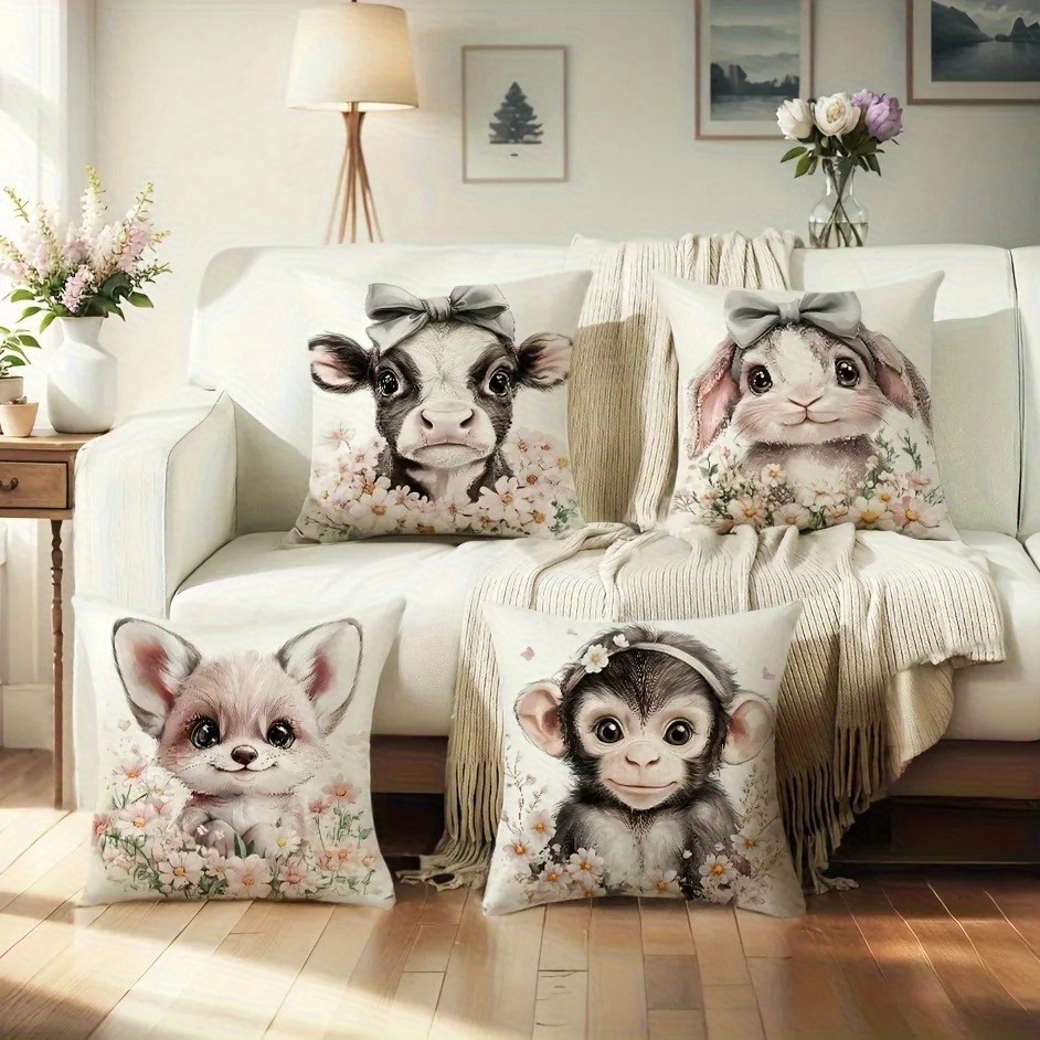 Cute Baby Farm Animal Throw Pi - огляд і ціна Baby Nursery Cushion