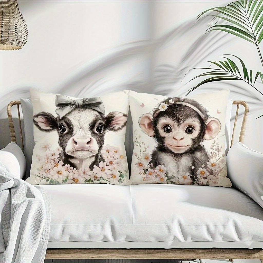 Cute Baby Farm Animal Throw Pi - огляд і ціна Baby Nursery Cushion