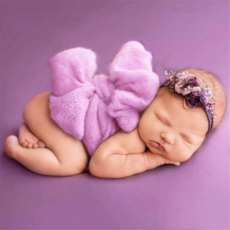 2pcs Butterfly Bowknot Pose Be - огляд і ціна Baby Wrap Stretchy