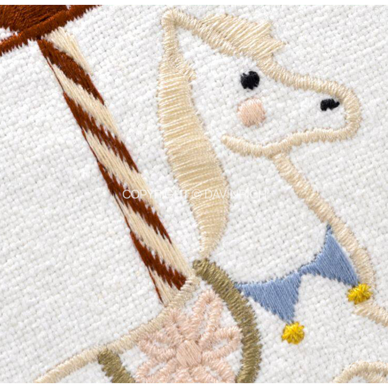 DAVINRICH Embroidered Carousel - огляд і ціна Baby Nursery Cushion