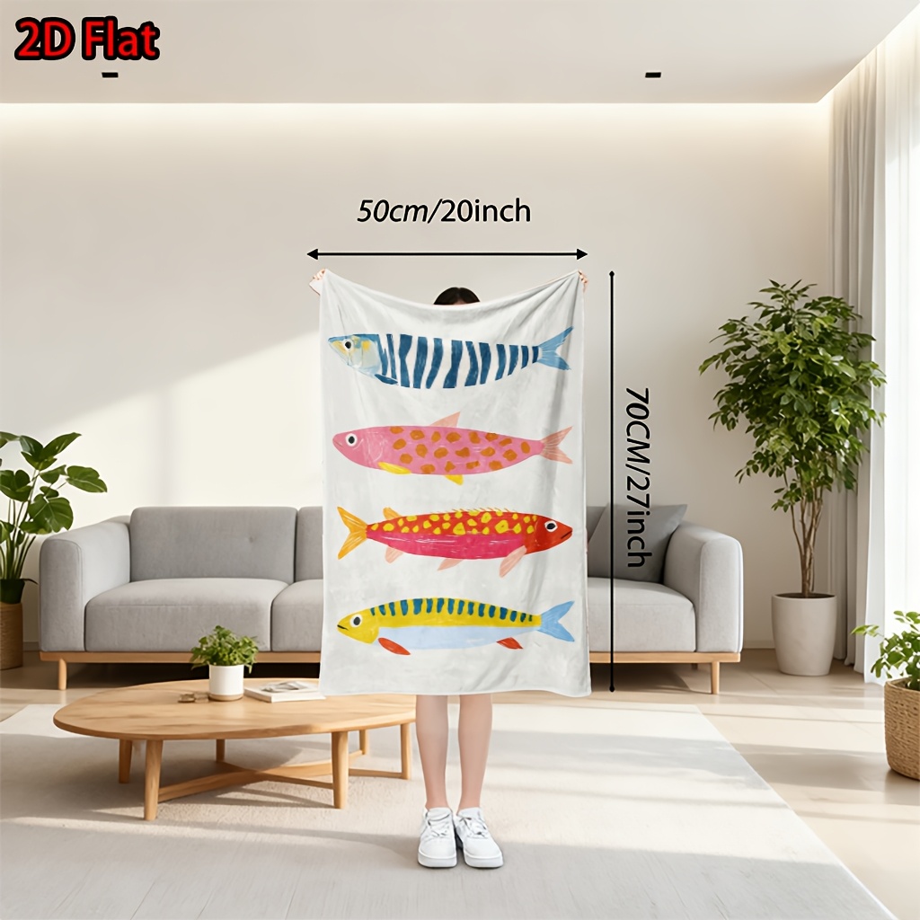 Whimsical Fish Print Throw Bla - огляд і ціна Baby Nursery Ocean