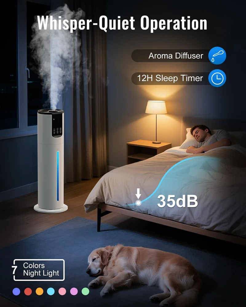 Ultra-Quiet Floor Ultrasonic H - огляд і ціна Humidifier Nursery Quiet