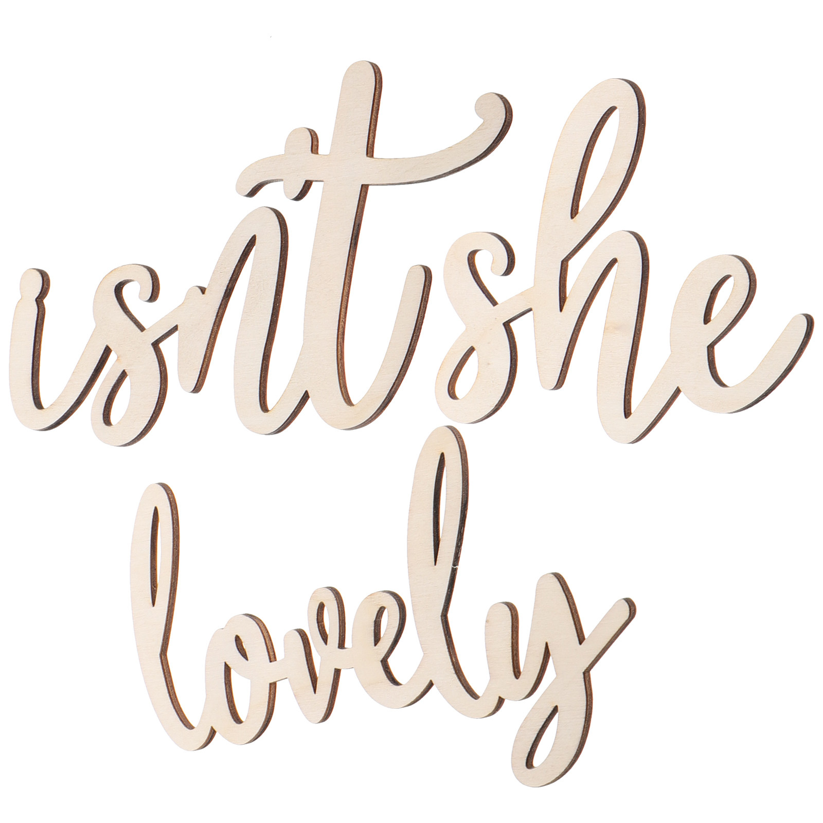 Wood Sign Wooden Wall Sticker  - огляд і ціна Baby Nursery Room