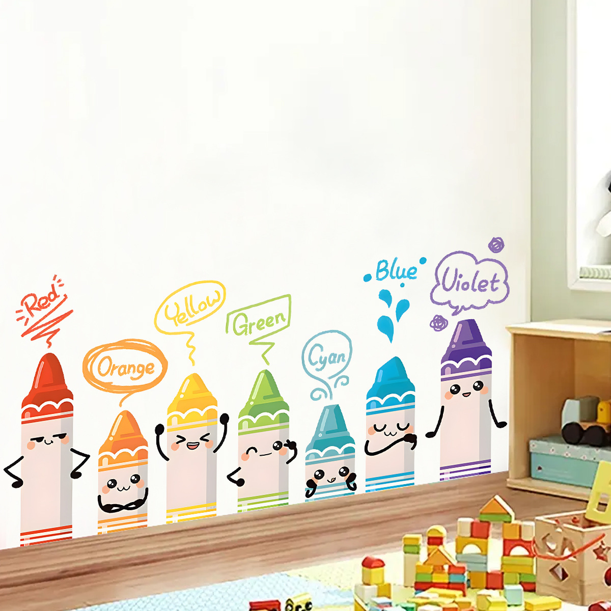Cartoon Cute Colorful Crayon P - огляд і ціна Baby Nursery Design