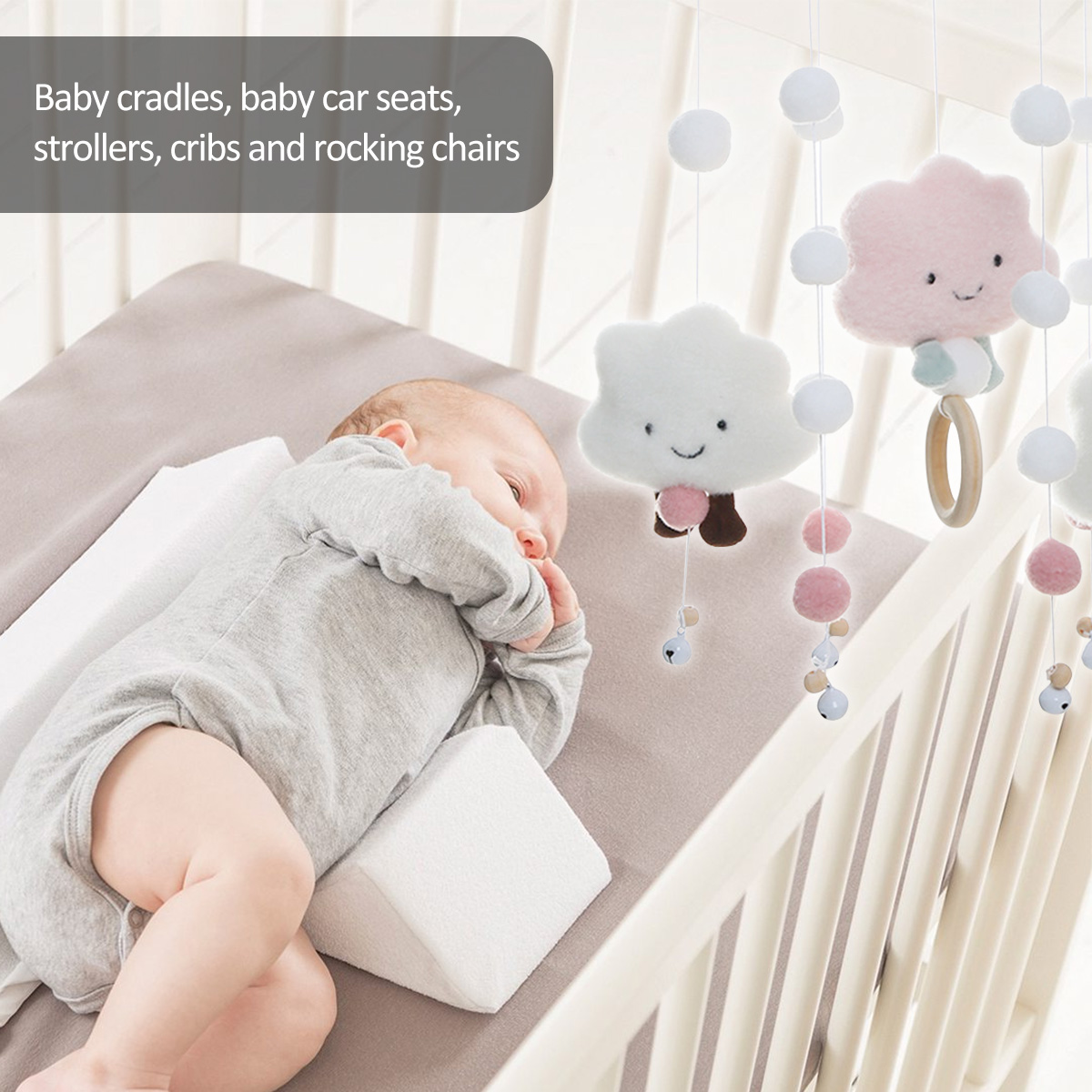 Mobile Wind Chimes with Cloud  - огляд і ціна Crib Mobile Musical