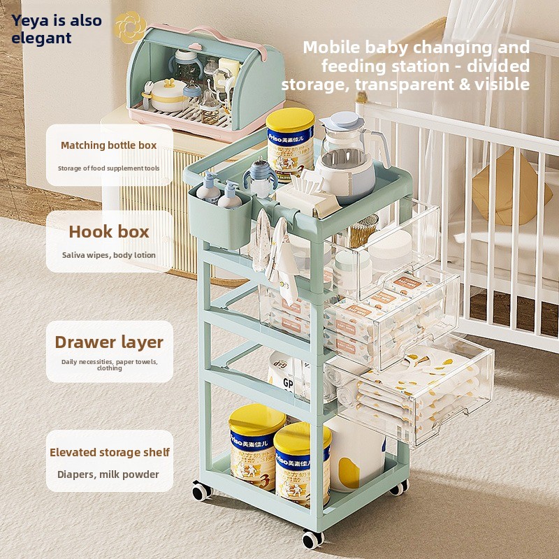 Movable Baby Storage Cart Mult - огляд і ціна Baby Nursery Cart