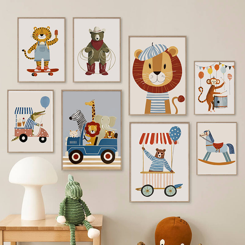 Funny Cartoon Animal Car Ballo - огляд і ціна Baby Nursery Room