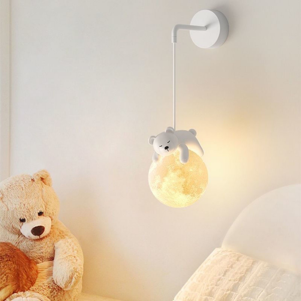 Cute Animal Wall Lamp White Ra - огляд і ціна Baby Nursery Decor Boy