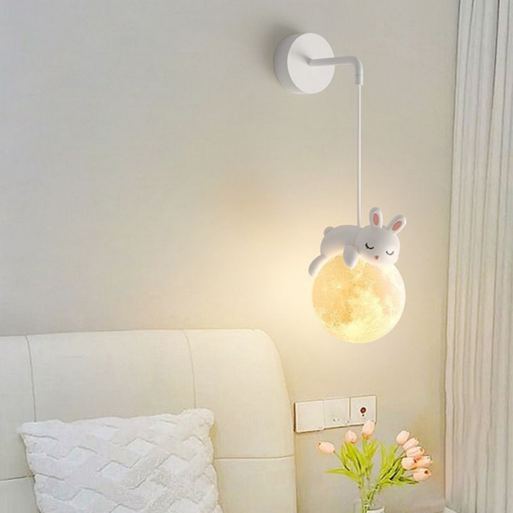 Cute Animal Wall Lamp White Ra - огляд і ціна Baby Nursery Decor Boy