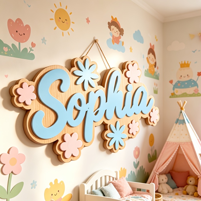 Personalized Floral Themed Nam - огляд і ціна Baby Nursery Room