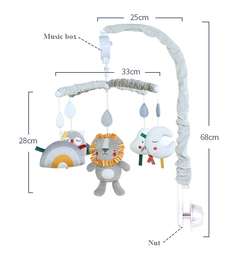 Baby Crib Mobile Bed Bell Ratt - огляд і ціна Crib Mobile Musical