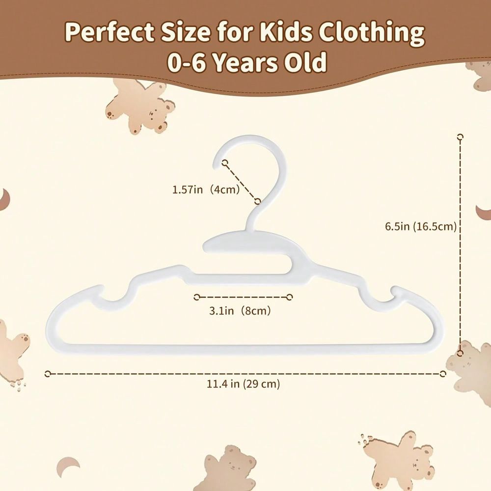 70 100 Pack Kids Hangers Plast - огляд і ціна Baby Nursery Hangers