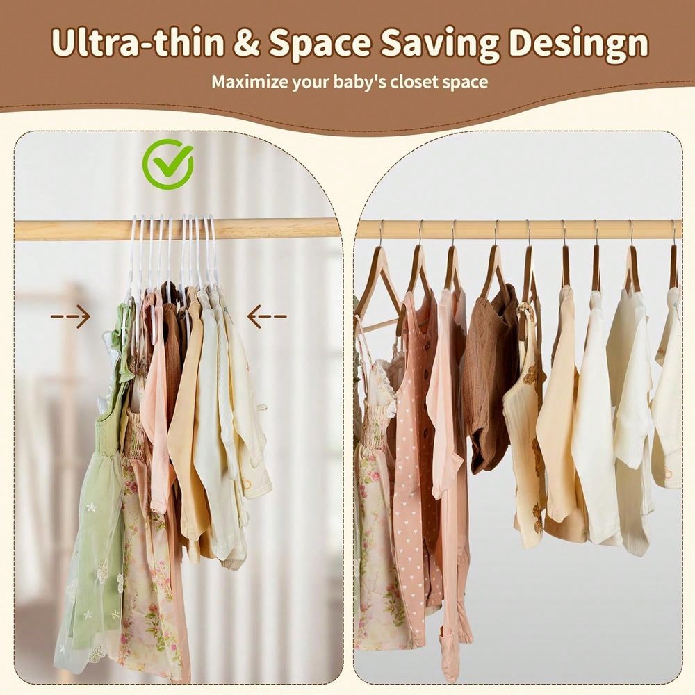 70 100 Pack Kids Hangers Plast - огляд і ціна Baby Nursery Hangers