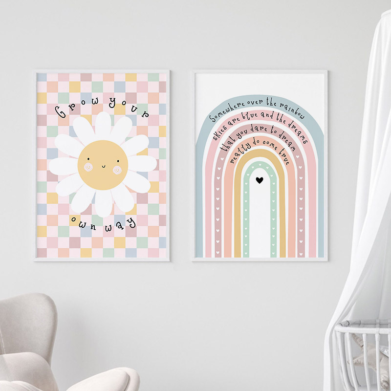 Sun Flower Rainbow Cloud Heart - огляд і ціна Baby Nursery Room
