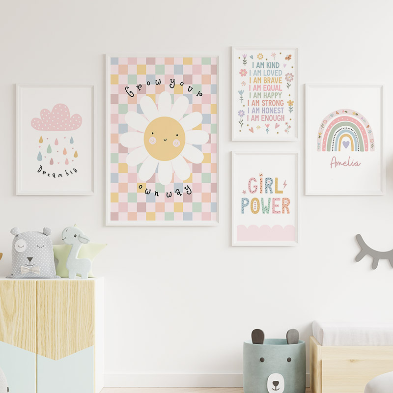 Sun Flower Rainbow Cloud Heart - огляд і ціна Baby Nursery Room