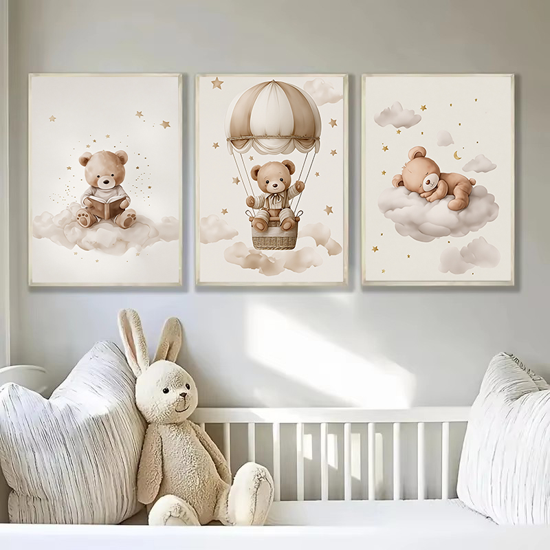 3pcs/set Bohemian Teddy Bear A - огляд і ціна Baby Nursery Design